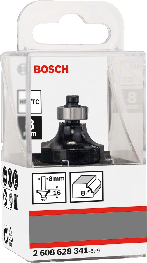 Фреза кромочная калевочная Bosch 8/16/8мм 2608628341 Bosch от магазина Tehnorama