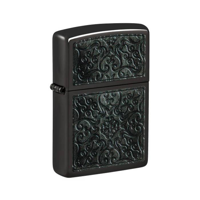 Зажигалка Zippo Pattern High Polish Black черная 48961 Zippo от магазина Tehnorama