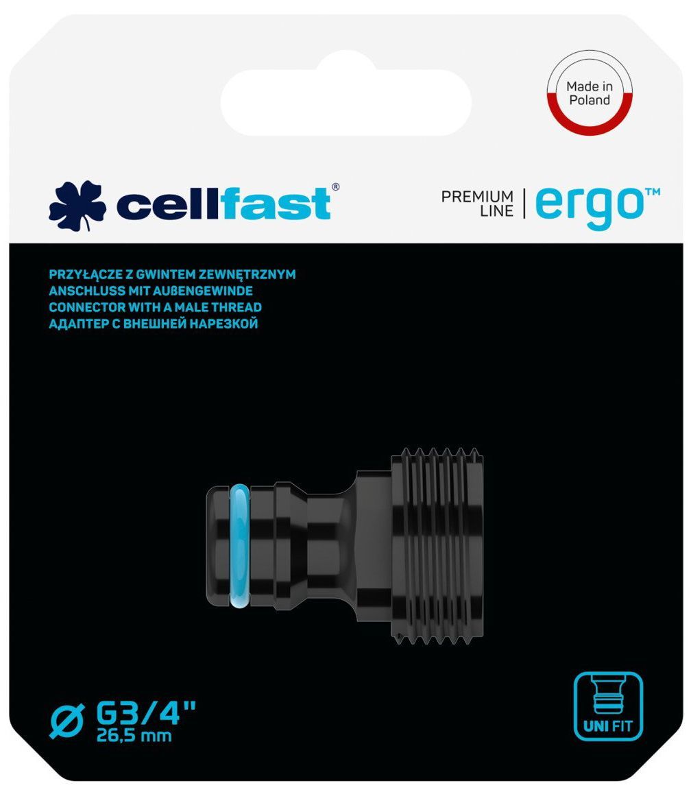 Штуцер Cellfast Ergo с внешней резьбой 3/4'' 53-235 Cellfast от магазина Tehnorama