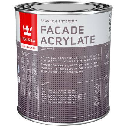 товар Краска водно-дисперсионная для цоколей и фасадов Tikkurila Facade Acrylate глубокоматовая 0.9л 205604 Tikkurila магазин Tehnorama (официальный дистрибьютор Tikkurila в России)