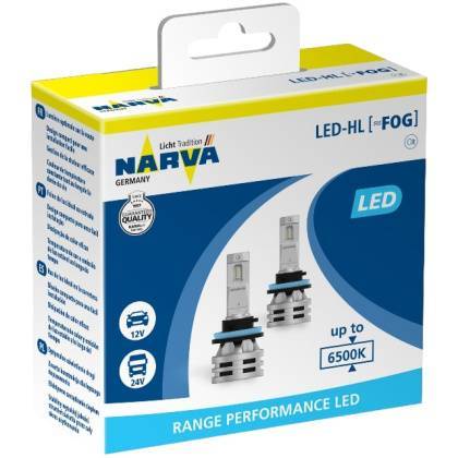 товар Лампа автомобильная светодиодная Narva Range Performance H11/H8/H16 12/24V 16W PGJ19-2 6500K 2шт 18036 Narva магазин Tehnorama (официальный дистрибьютор Narva в России)