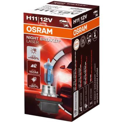 товар Лампа автомобильная галогенная Osram Night Breaker Laser H11 12V 55W PGJ19-2 64211NL Osram магазин Tehnorama (официальный дистрибьютор Osram в России)