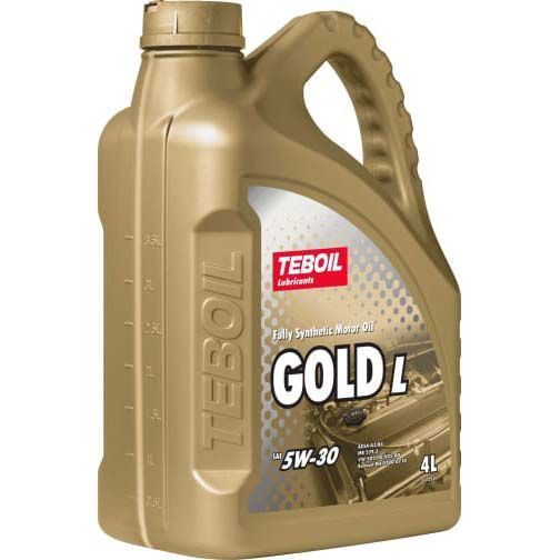 Масло моторное Teboil 4л Gold L синтетическое 1л в подарок 3453935/3453933 Teboil от магазина Tehnorama