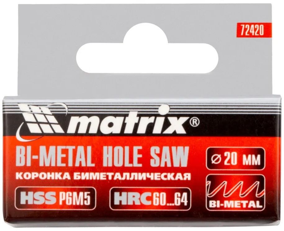 Коронка Matrix Bimetal 20мм 72420 Matrix от магазина Tehnorama