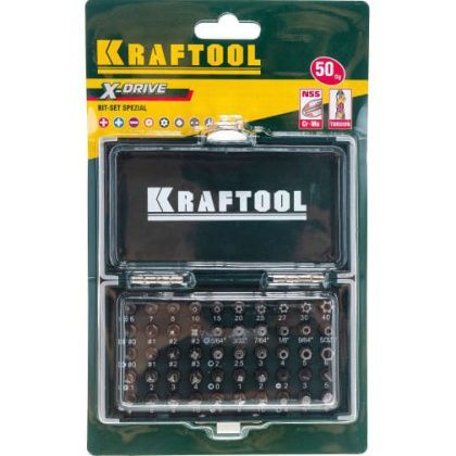 товар Набор бит Kraftool Expert X-Drive 50шт 26065-H50 Kraftool магазин Tehnorama (официальный дистрибьютор Kraftool в России)