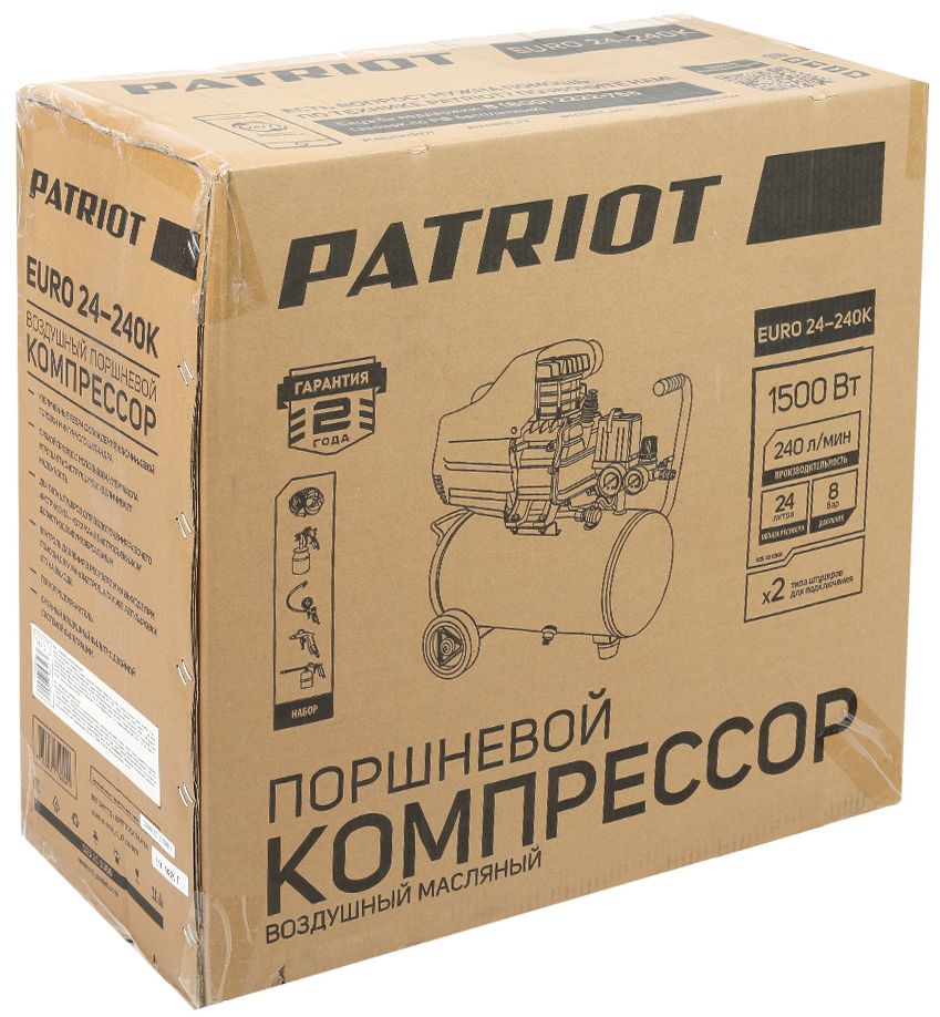 Компрессор Patriot Euro 24-240K 525306366 Patriot от магазина Tehnorama