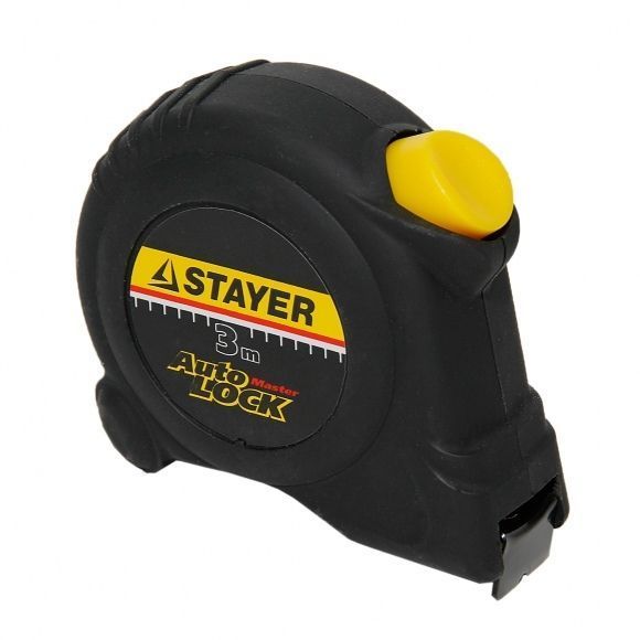 Рулетка корпус с резиновым напылением автостоп Stayer master autolock 3м 16мм 2-34126-03-16_z02 Stayer от магазина Tehnorama