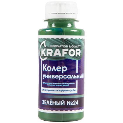 товар Колер универсальный Krafor №24 зеленый 100мл 32163 Krafor магазин Tehnorama (официальный дистрибьютор Krafor в России)