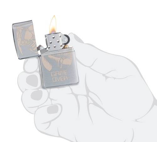 Зажигалка Zippo Brushed Chrome серебристая 29696 Zippo от магазина Tehnorama