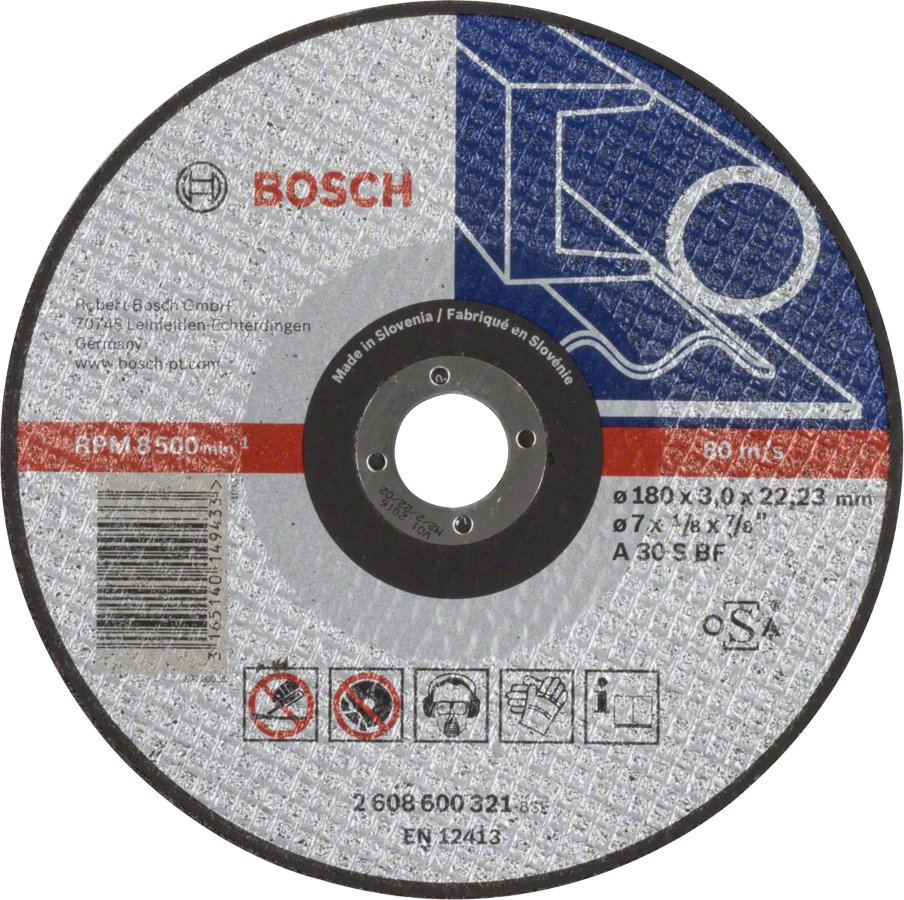 товар Круг отрезной Bosch Expert for Metal по металлу 180х3х22мм 2608600321 Bosch магазин Tehnorama (официальный дистрибьютор Bosch в России)