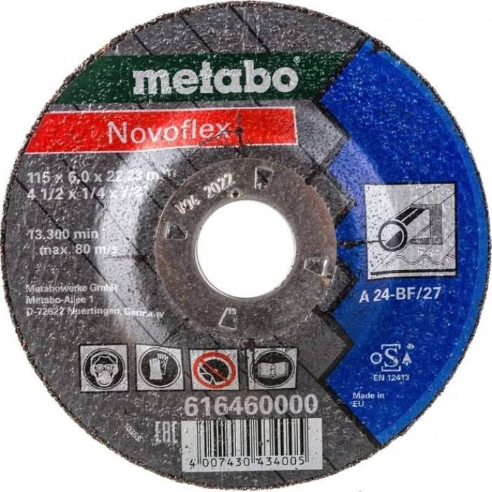 Круг обдирочный Metabo Novoflex сталь 115x6мм A30 616460000 Metabo от магазина Tehnorama