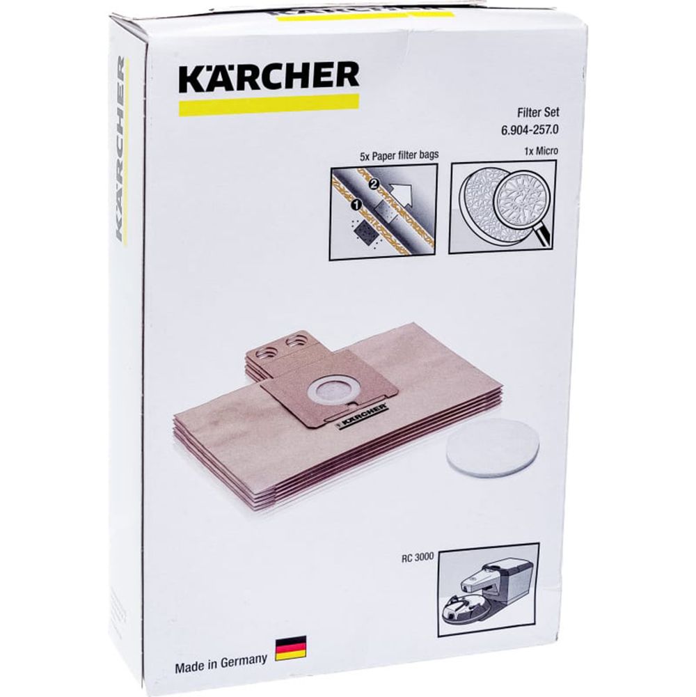 Мешок для пылесоса Karcher RC 3000 + микрофильтр 5 шт 6.904-257.0 Karcher от магазина Tehnorama