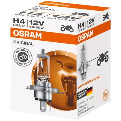 товар Лампа автомобильная галогенная Osram H4 12V 60/55W P43t 64193 Osram магазин Tehnorama (официальный дистрибьютор Osram в России)