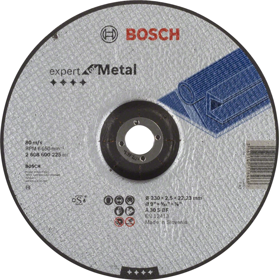 товар Круг отрезной Bosch Expert for Metal по металлу 230х2.5х22мм 2608600225 Bosch магазин Tehnorama (официальный дистрибьютор Bosch в России)