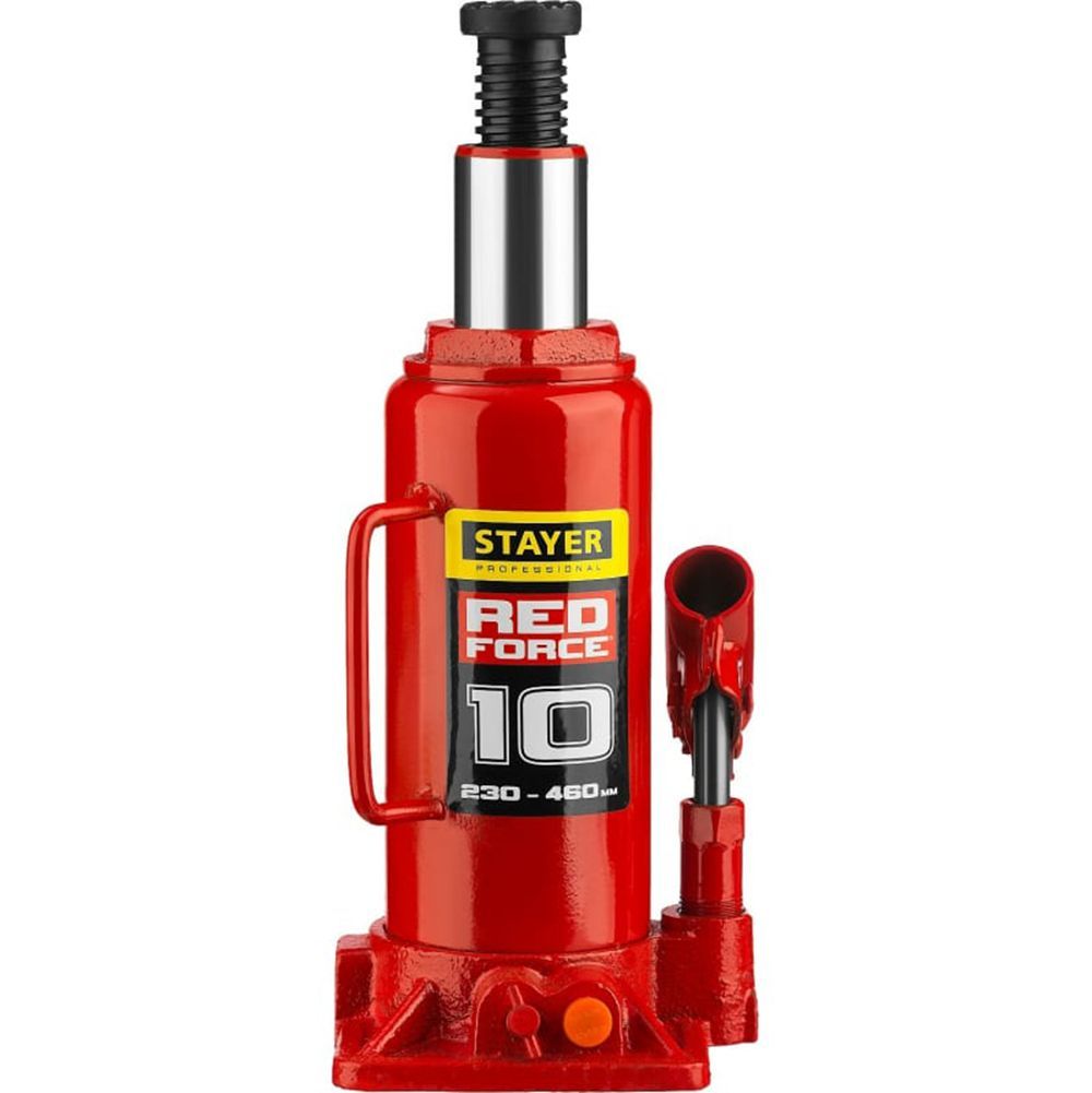 Домкрат гидравлический бутылочный Stayer Red Force 10Т 43160-10_z01 Stayer от магазина Tehnorama