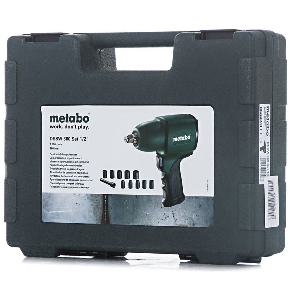 Пневматический гайковерт Metabo DSSW 360 SET 1/2 604118500 Metabo от магазина Tehnorama