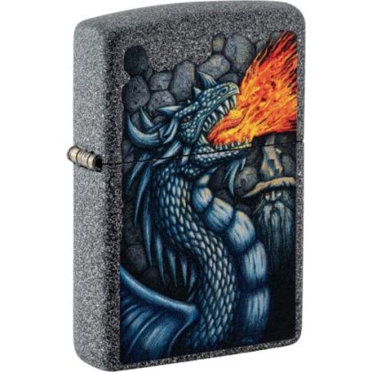 товар Зажигалка Zippo Fiery Dragon Iron Ston 49776 Zippo магазин Tehnorama (официальный дистрибьютор Zippo в России)