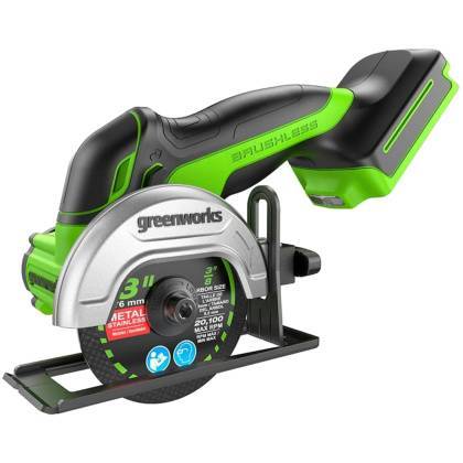 товар Аккумуляторная угловая шлифмашина Greenworks GD24UCS 3402007 Greenworks магазин Tehnorama (официальный дистрибьютор Greenworks в России)