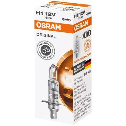 товар Лампа автомобильная галогенная Osram H1 12V 55W P14.5s 5000К 64150 Osram магазин Tehnorama (официальный дистрибьютор Osram в России)