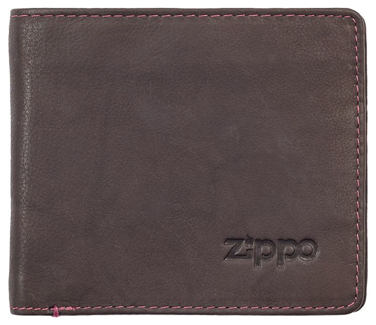 товар Портмоне Zippo коричневое натуральная кожа 11x1.5x10см 2005119 Zippo магазин Tehnorama (официальный дистрибьютор Zippo в России)