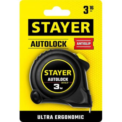 товар Рулетка Stayer master autolock 3мх16мм 2-34126-03-16_z02 Stayer магазин Tehnorama (официальный дистрибьютор Stayer в России)