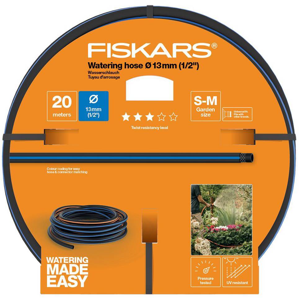 Шланг Fiskars Q3 армированный трехслойный 1/2" 20м 1027102 Fiskars от магазина Tehnorama