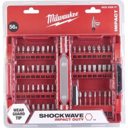 товар Набор бит Milwaukee shockwave 56шт 4932430907 Milwaukee магазин Tehnorama (официальный дистрибьютор Milwaukee в России)