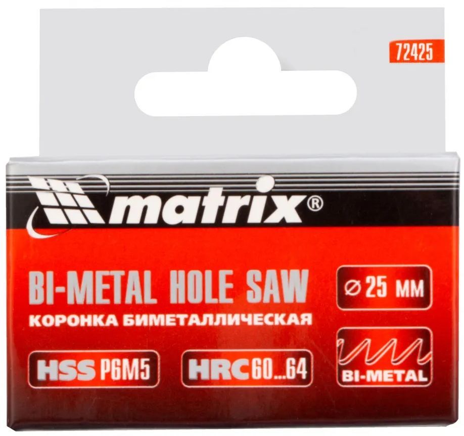 Коронка Matrix Bimetal 25мм 72425 Matrix от магазина Tehnorama