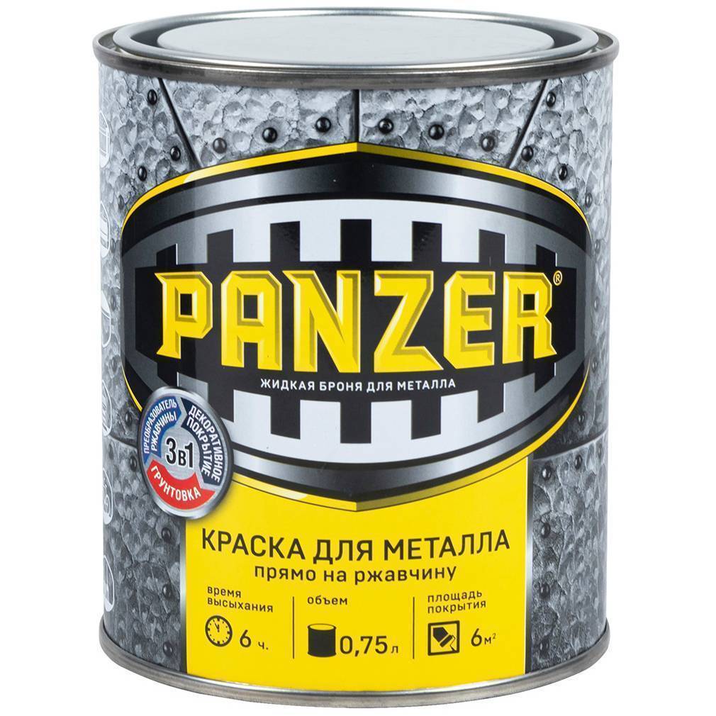 Краска для металла Panzer гладкая RAL 3020 красная 0.75л 48165 Panzer от магазина Tehnorama