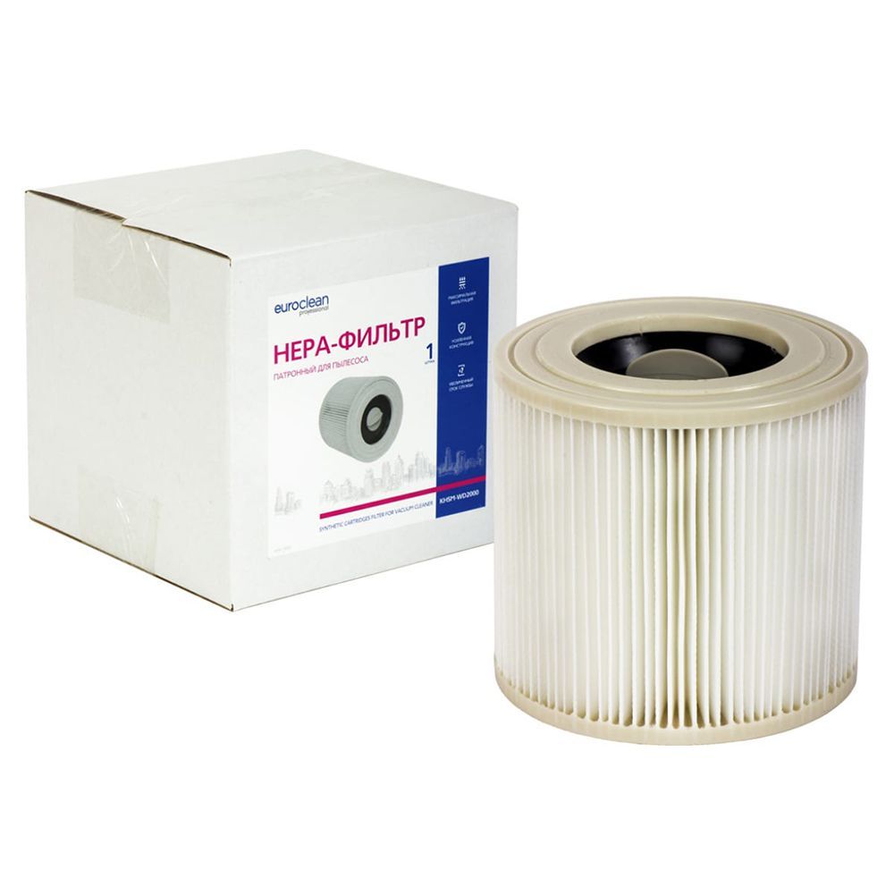 Фильтр складчатый для пылесоса Karcher 1шт многоразовый KHSM-WD2000 EuroClean от магазина Tehnorama