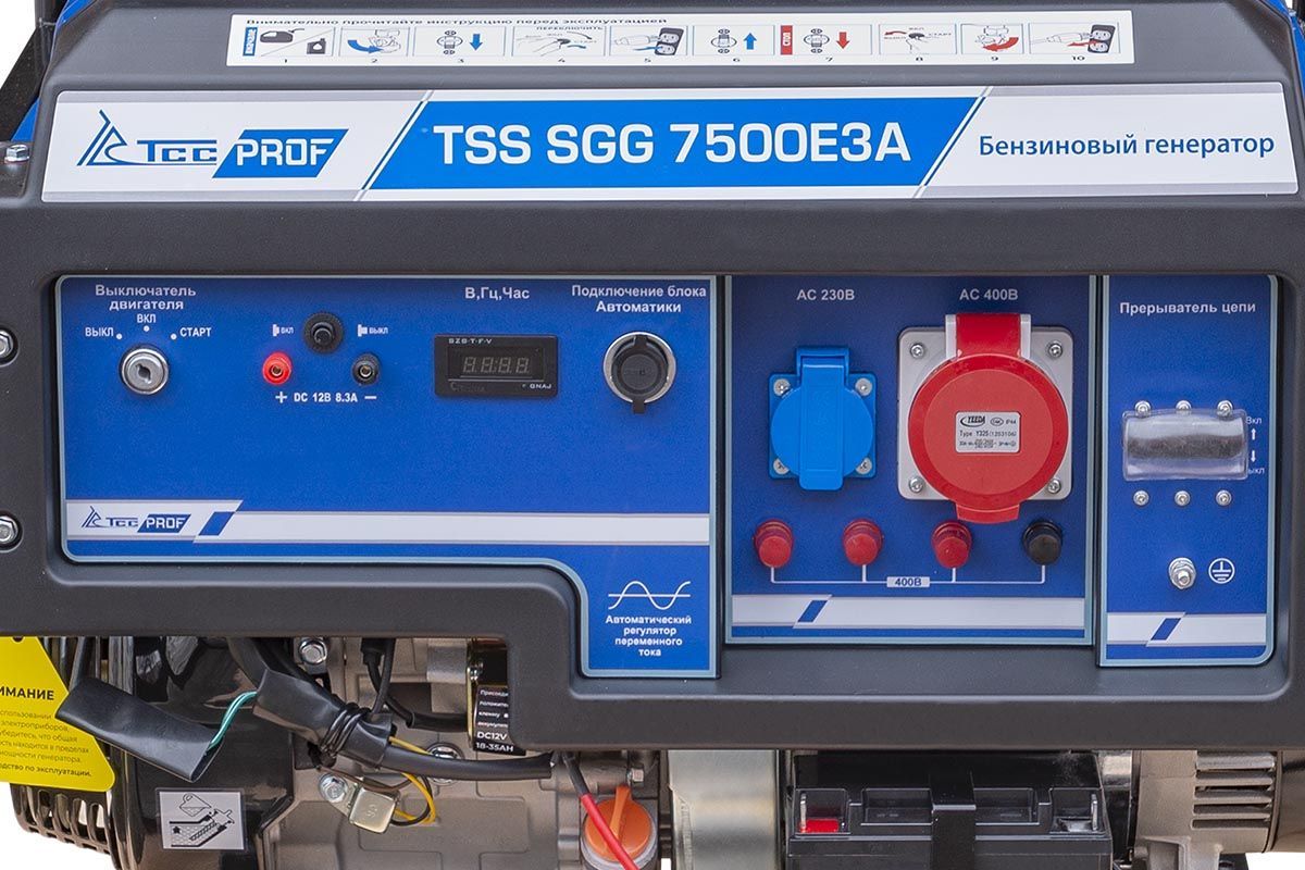 Генератор бензиновый TSS SGG 7500E3A 021303 TSS от магазина Tehnorama