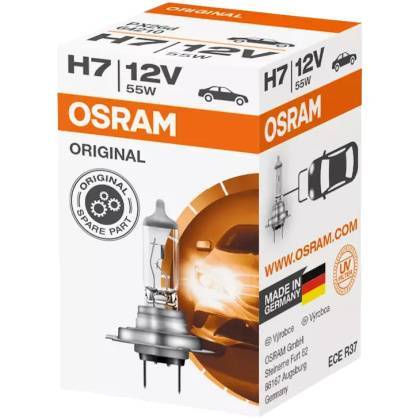 товар Лампа автомобильная галогенная Osram Original Line H7 12V 55W PX26d 64210 Osram магазин Tehnorama (официальный дистрибьютор Osram в России)