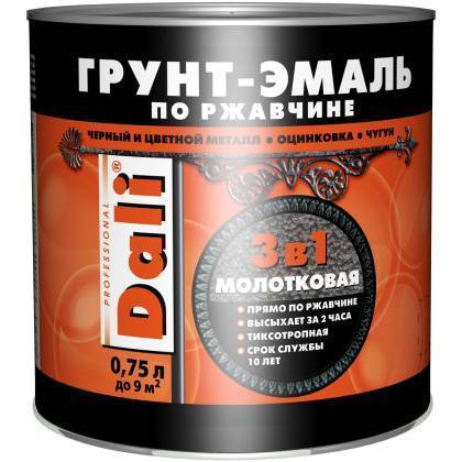 товар Грунт-эмаль по ржавчине Dali молотковая бронзовая 0.75л 109505 Dali магазин Tehnorama (официальный дистрибьютор Dali в России)