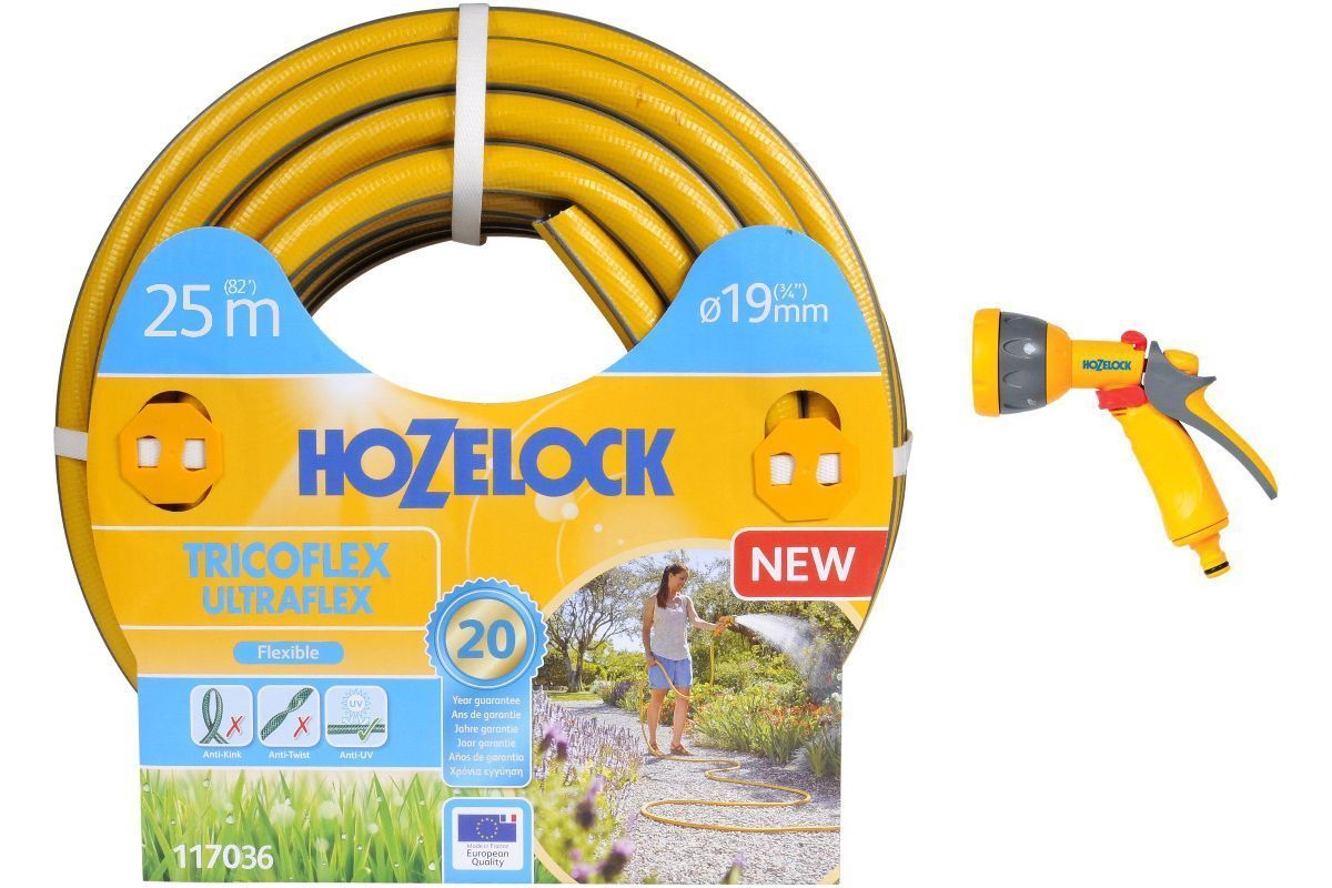 Шланг HoZelock Tricoflex Ultraflex 19мм 25м 117036+2676 HoZelock от магазина Tehnorama