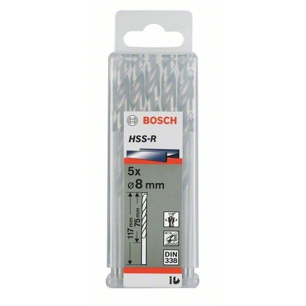 товар Сверло Bosch по металлу 12х101/151мм HSS-R 5шт 2607018440 Bosch магазин Tehnorama (официальный дистрибьютор Bosch в России)