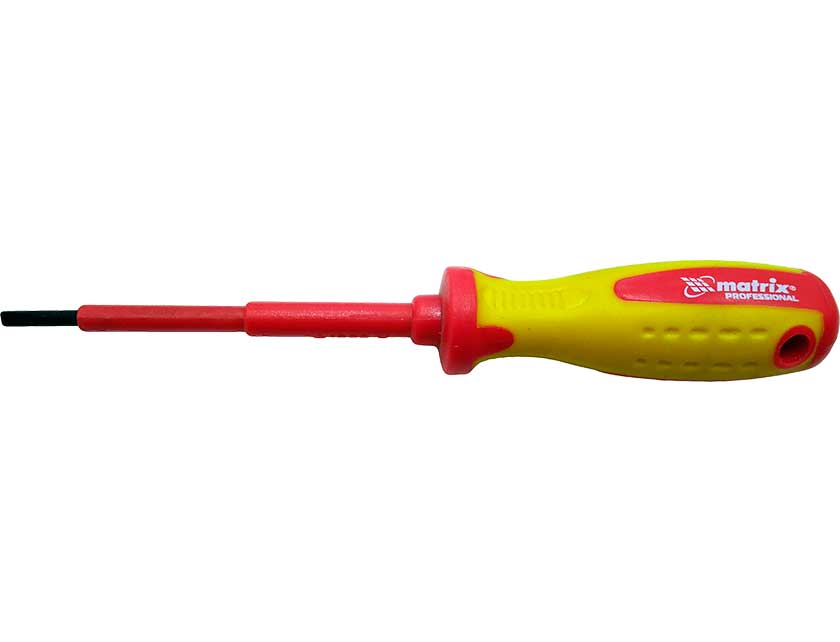 товар Отвертка Insulated Matrix professional SL3 x 80 мм CrMo до 1000 12914 Matrix магазин Tehnorama (официальный дистрибьютор Matrix в России)