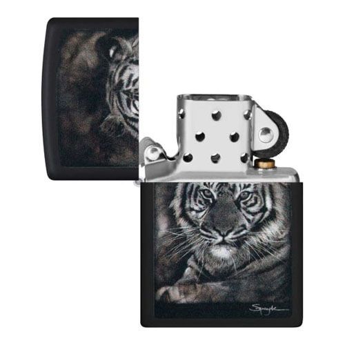 Зажигалка Zippo Spazuk Design Black Matte 49763 Zippo от магазина Tehnorama