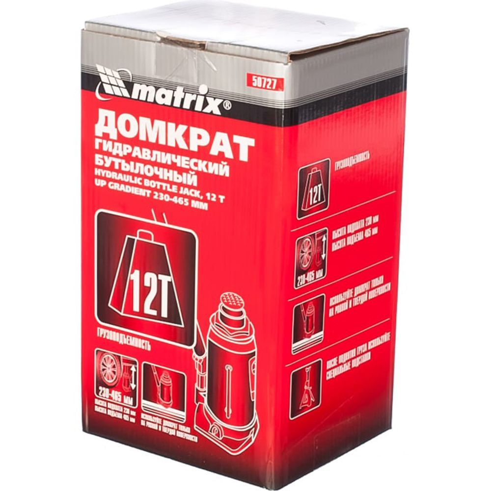 Домкрат гидравлический Matrix master бутылочный 50727 Matrix от магазина Tehnorama