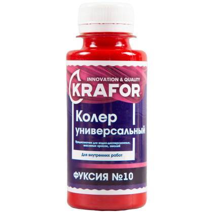 товар Колер универсальный Krafor №10 фуксия 100мл 32159 Krafor магазин Tehnorama (официальный дистрибьютор Krafor в России)