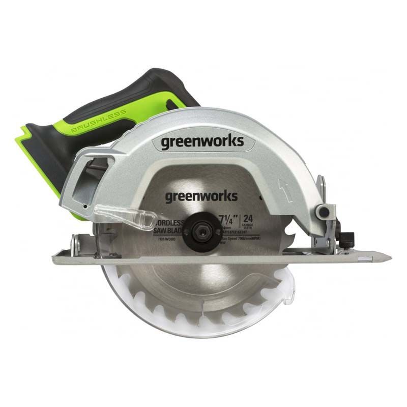 Пила аккумуляторная дисковая Greenworks GD24CS без аккумклятора и з/у 1500907 Greenworks от магазина Tehnorama