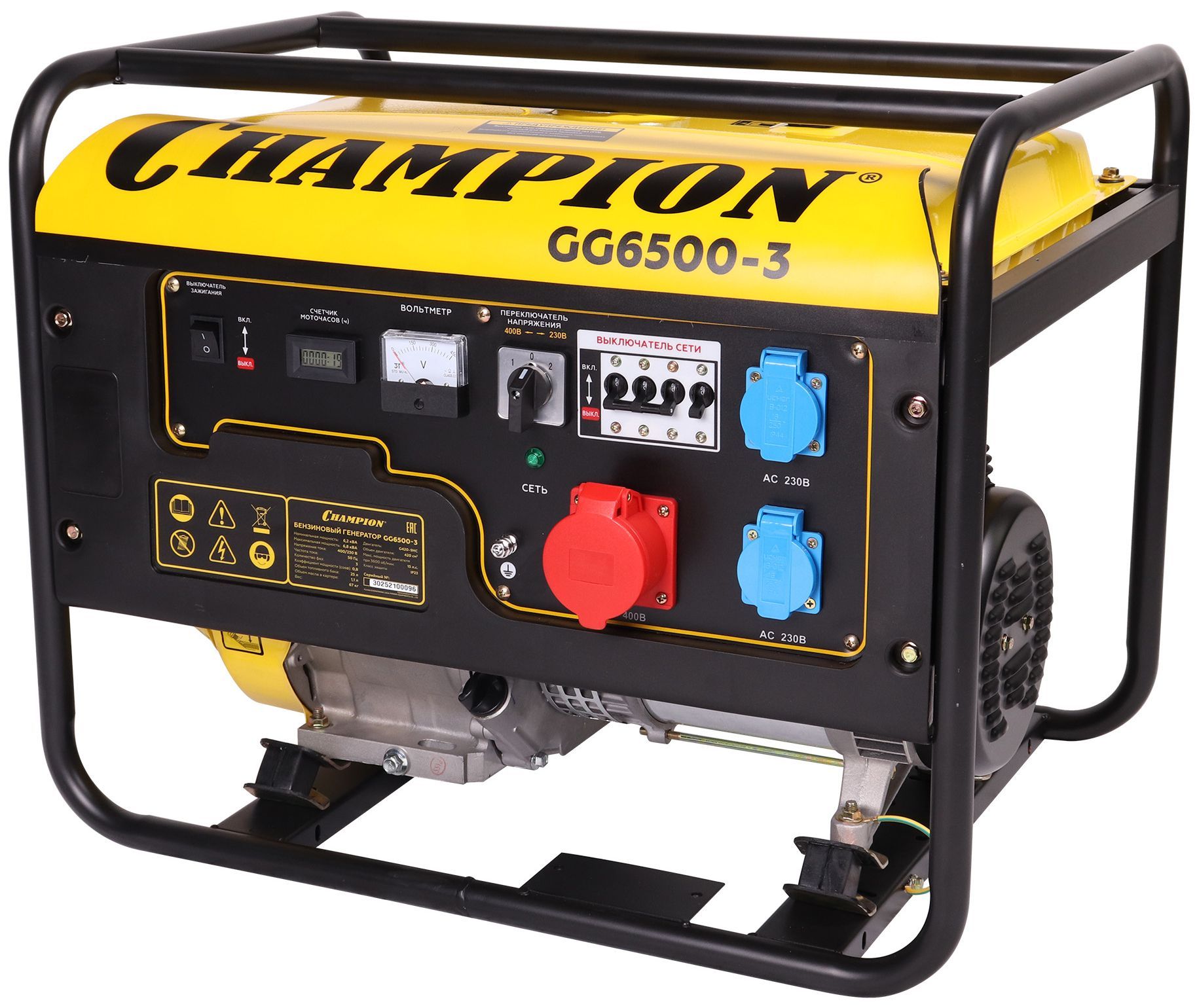Генератор бензиновый Champion GG6500-3 Champion от магазина Tehnorama