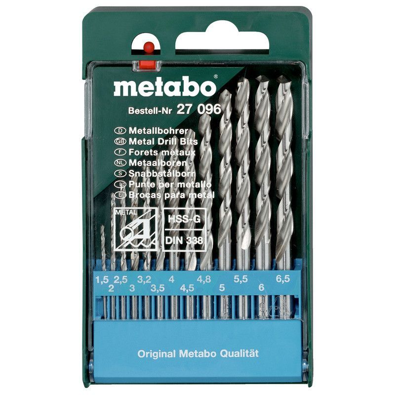 Набор сверл Metabo по металлу 1.5-6.5мм HSS-G 13шт 627096000 Metabo от магазина Tehnorama