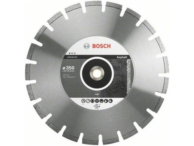 Алмазный диск standart for Asphalt Bosch 350х25.4 мм 2608603831 Bosch от магазина Tehnorama