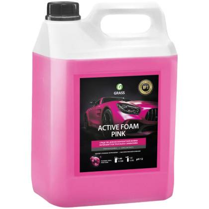 товар Автошампунь Grass Active Foam Pink розовая пена для бесконтактной мойки 6кг 113121 Grass магазин Tehnorama (официальный дистрибьютор Grass в России)