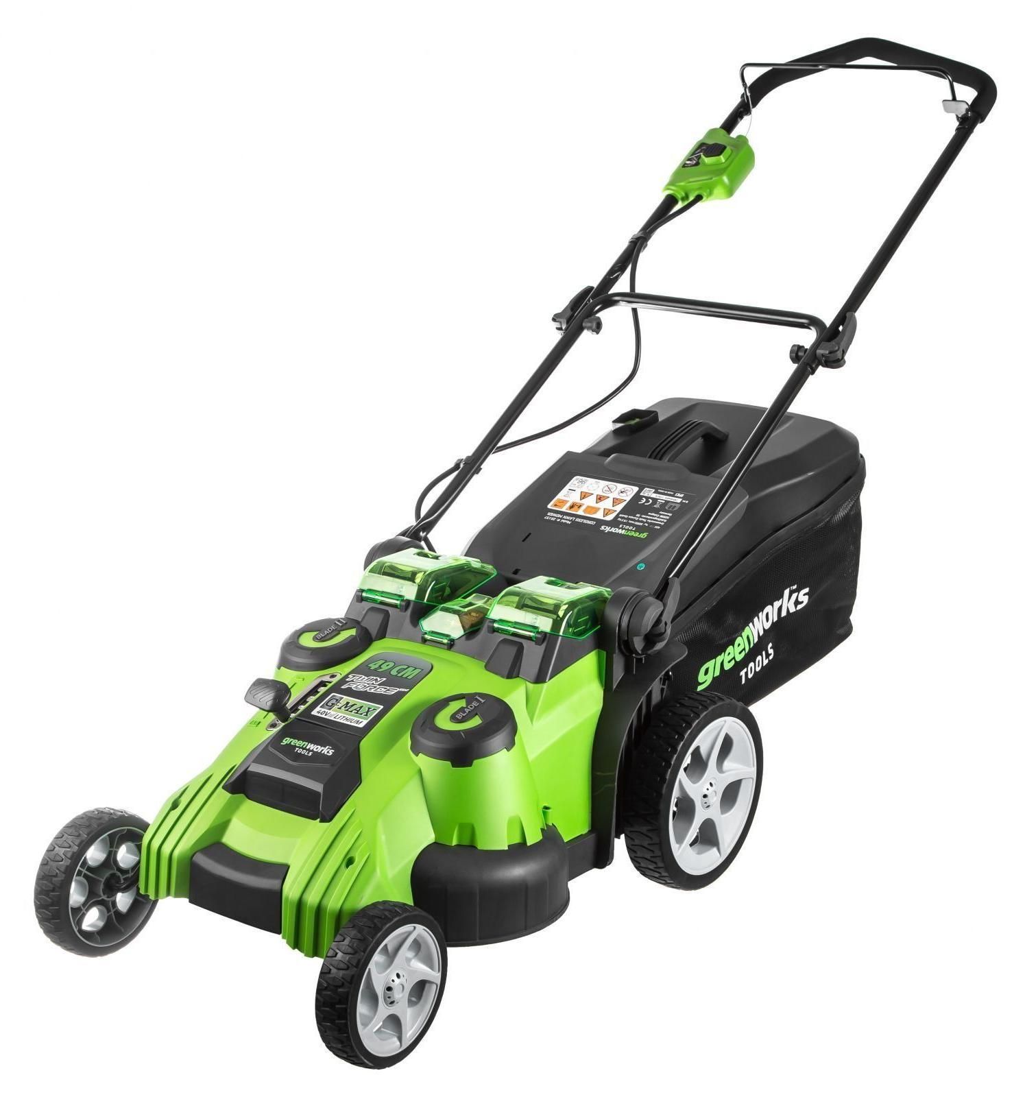 товар Газонокосилка аккумуляторная Greenworks G40LM49DB 2500207VB Greenworks магазин Tehnorama (официальный дистрибьютор Greenworks в России)