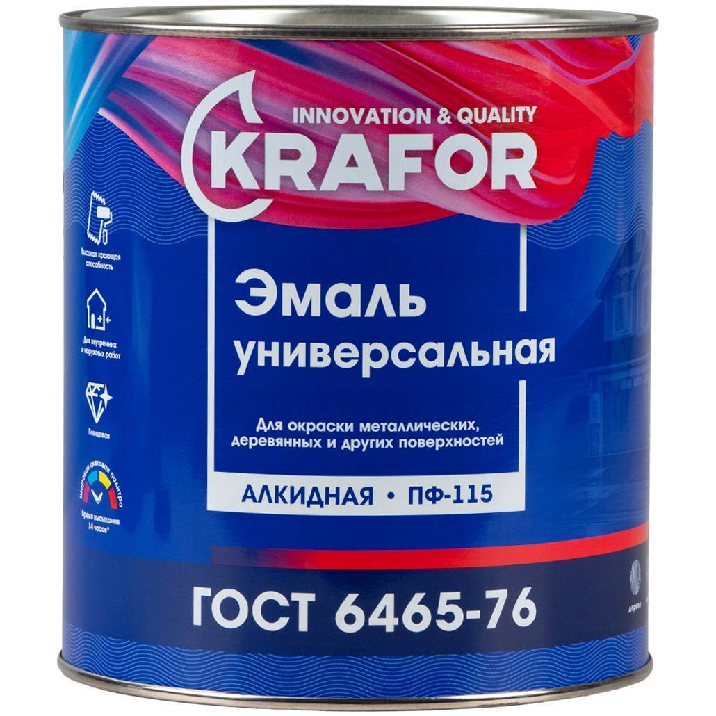 Эмаль ПФ-115 Krafor синяя 2.7кг 26004 Krafor от магазина Tehnorama