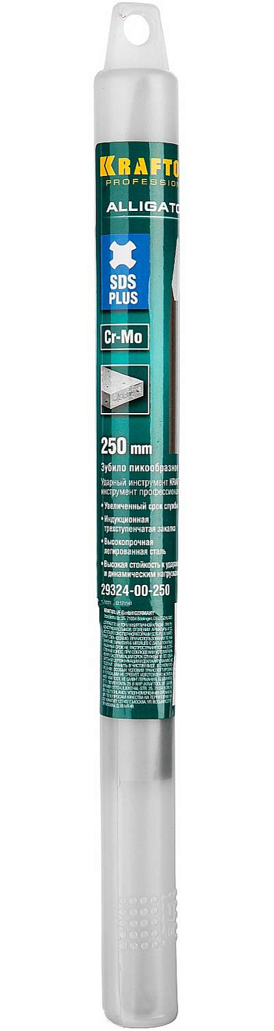 Зубило Kraftool Alligator SDS-plus пикообразное 250мм 29324-00-250_z01 Kraftool от магазина Tehnorama