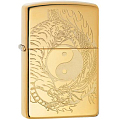 Зажигалка Zippo Tiger and Dragon Design с покрытием High Polish Brass 49024 Zippo от магазина Tehnorama