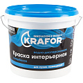 Краска водно-дисперсионная интерьерная Krafor супербелая 6.5кг 26960 Krafor от магазина Tehnorama