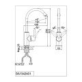 Смеситель для кухни D&K DA1342401 323х161мм 35мм DA1342401 D&K от магазина Tehnorama